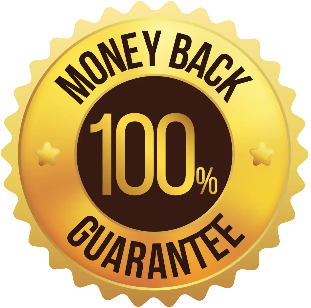 Mounjaboost money back guarantee badge